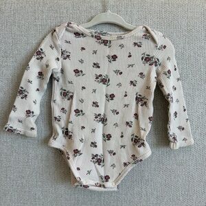 Angel Dear Floral Long Sleeve Kids Bodysuit Onesie